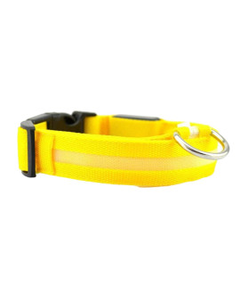 NC Flashing Nylon Pet L E D Supplies Products Dog Light Pet Dog Light Up Dog Leash Collar Adjustable Small Pet Luminous Safety Collar