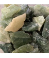 Uspick Collection Xiuyan Jade One of The Four Famous Jade in China Rough Bits and Pieces Fish Tank Decoration Gravel (Color : 100g, Size : Random Size)