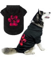 Kooltail Dog Pullover Hoodie With Hat, Pet Cold Weather Clothes With Red And Black Plaid Foot Pattern, For Small Medium Large Dogs