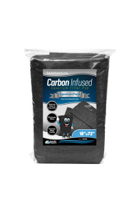Aquatic Experts Aquarium Carbon Pad - Activated Carbon Filter Pad - Cut to Fit Carbon Infused Filter Pad for Crystal Clear Fish Tank and Ponds - Carbon Filter Pads for Aquarium - 18 x 72