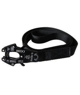 Heavy Duty Tactical Dog Leash with Kong Frog Clip (Black, 4 ft)