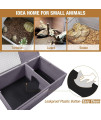 Tortoise Habitat Tortoise Enclosure with Lamp Holder,Large Reptile Cage for Turtles,Lizards and Other Small Animals,Indoor and Outdoor Use
