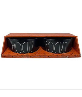 RAE DUNN BY MAGENTA Halloween Hocus and Pocus Dog Food Bowls - 2-Pack