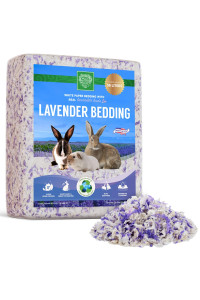 Small Pet Select- White Paper Bedding with Real Natural Lavender Rabbits, guinea Pigs, and Other Small Animals, 56L