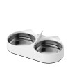 PETLIBRO Pet Food Splitter with Stainless Steel Bowls, Automatic cat Feeder Bowls for Two cats or Dogs, Suitable for PETLIBRO Automatic cat Feeder PLAF005, PLAF006, PLAF103, PLAF203