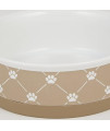 Bone Dry Ceramic Pet Collection Trellis, Medium Set, 6x2, Taupe, 2 Piece
