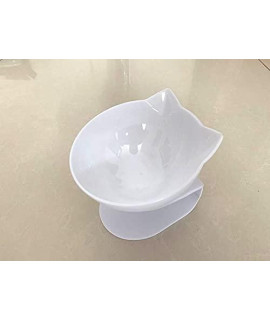ASDF Hook up Cat Bowl Non-Slip Double Cat Bowl Dog Bowl with Stand Pet Feeding Cat Water Bowl for Cats Food Pet Bowls for Dogs Feeder Product Supplies (Color : White Single)
