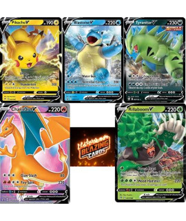 5 Pokemon V Cards - No Duplicates - Ultra Rare Pokemon Pack - Rare Pokemon Cards -