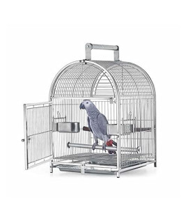 Qtbh Flight Cage Large Portable Birdcage Metal 304 Stainless Steel Macaw House Travel Cage Aviary Cage Bird Cage