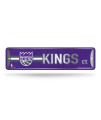 Rico Industries NBA Sacramento Kings Home DAcor Metal Street Sign (4 x 15) - great for Home, Office, Bedroom, Man cave - Made