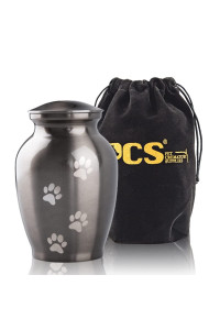 PcS Memorial Pet cremation Urns for Dogs and cats Ashes, Paws Engraved Pet Urn,Dog Keepsake Urns for Ashes-Large