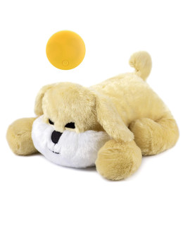 NA Extragele Heartbeat Toy Dog Anxiety Relief Toy Puppy Toy with Heartbeat Dog Behavioral Aid Toy Heartbeat Stuffed Animal Toy for Pet Sleep Aid calm comfort cuddly Soother,Yellow