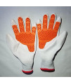 Dr. Milt's Grooming Hands Advanced Anti-Static Massaging Gloves for Horses, Dogs, and Cats. (Red, Small)
