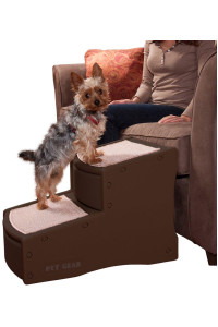 Pet Gear Easy Step II Pet Stairs, 2 Step for Cats/Dogs up to 150 Pounds, Portable, Removable Washable Carpet Tread, No Tools Required, Available in 5 Colors