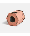 PETREST Color-Fit Cat Tunnel (Powder Pink) - Pastel Color, Wooden Pet Furniture, Ideal Hiding Place for Cats and Kittens