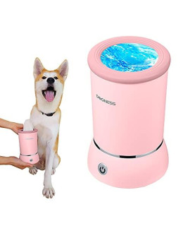 DOGNESS Automatic Pet Paw Cleaner and Massager (Pink)
