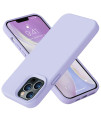 Vooii Compatible With Iphone 13 Pro Max Case, Liquid Silicone Full Body Protective Case With Anti-Scratch] Soft Microfiber Lining] Camera Protective] For Iphone 13 Pro Max 67 Inch, Light Purple