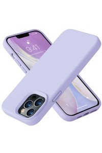 Vooii Compatible With Iphone 13 Pro Max Case, Liquid Silicone Full Body Protective Case With Anti-Scratch] Soft Microfiber Lining] Camera Protective] For Iphone 13 Pro Max 67 Inch, Light Purple