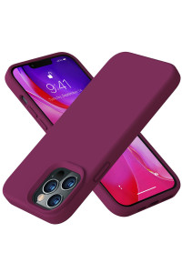 Vooii Compatible With Iphone 13 Pro Case, Liquid Silicone Full Body Protective Case With Anti-Scratch] Soft Microfiber Lining] Camera Protective Case] For Iphone 13 Pro 61 Inch, Winered
