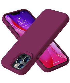 Vooii Compatible With Iphone 13 Pro Case, Liquid Silicone Full Body Protective Case With Anti-Scratch] Soft Microfiber Lining] Camera Protective Case] For Iphone 13 Pro 61 Inch, Winered