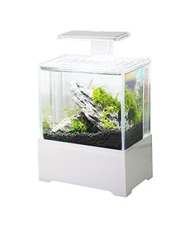 Office Mini Fish Tank Ecological Grass Tank With Led Light Desktop Small Tank Fresh Sea Cage Filter Betta Fish Tank White Fish Tank Of Acrylicabsglass Material For Home Living Room