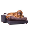 Moots Premium Leatherette Pets Sofa, Regular, Espresso, X-Large