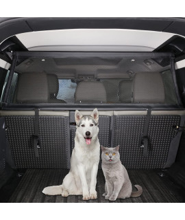 CHEYA Pet Restraint Net Dog Fence Car Backseat Divider Vehicle Gate Cargo Area Travel Trunk Mesh Net Screen for Land Rover Defender 110 2020 2021 (Style C)