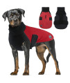 Winter Dog coat Jacket Waterproof, Turtleneck Reflective Dog Vest for cold Weather, Reversible Dog clothes with Harness Hole for Small, Medium, Large Dogs, Red XL