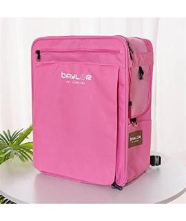 Pet Carrier Backpack, Pet Cat Backpack Travel Cats Bagpack Small Dogs Carrying Bag for Kitten Puppy Space Handbag Portable Products Cat Backpack Carrier,by XXZZ (Color : Pink)