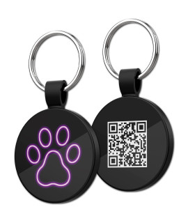 MYLUcKYTAg QR code Pet ID Tags Dog Tags - Pet Online Profile - Scan QR Receive Instant Pet Location Alert Email