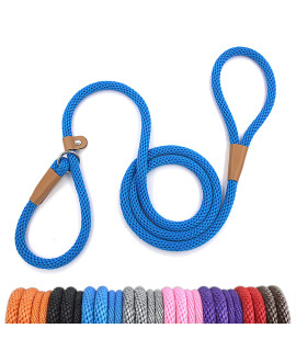 lynxking Dog Leash Slip Lead Snap Hook Rope Leash Strong Heavy Duty Braided Dog Training Leash No Pull Training Lead Leashes for Medium Large and Small Dogs