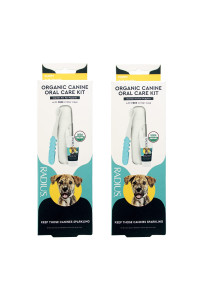 RADIUS USDA Organic Dental Solutions Puppy Kit 2 Units, Kit Includes 1 Dog Toothbrush & 1 0.8oz Toothpaste, Ultra Soft Bristle & Non Toxic Toothpaste for Dogs, Designed to Clean Teeth, Xylitol Free