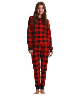Just Love Womens Tie Dye Two Piece Thermal Pajama Set 6962-10195-RED-XXXL