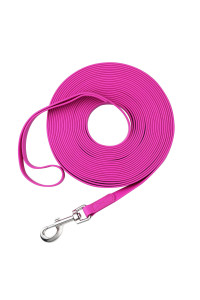 Waterproof Long Leash Durable Dog Recall Training Lead Great for Outdoor Hiking, Training, Yard, Beach and Swimming (Purple, 15ft)