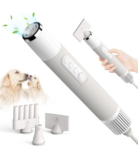 LIVEKEY Dog Dryer, Portable Professional Pet Dog Blow Dryer, High Velocity Pet Dog Dryer for Household Travel Camping, Less Noise Pet Hair Grooming Hair Dryer, NTC Smart Temperature Adjustment,