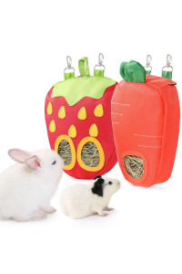Janyoo Timothy Hay Dispenser For Rabbits Guinea Pigs Hay Bag Rack Manage Storage Hanging Large No Mess For Bunny Accessories