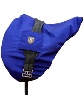 Harrison Howard Premium Waterproofbreathable Fleece-Lined Saddle Cover-Blue