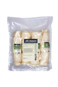 Redbarn All-Natural Beef Cheek Rolls for Dogs | These Grain-Free Cow Cheeks are Naturally Rich in Collagen | Available in Chicken & Carrot Glaze or Uncoated. (Original, Large (Pack of 4))