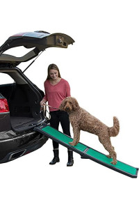 Pet Gear supertraX Ramps for Dogs and Cats, Maximum Traction Surface, Portable/Easy-Fold (No Tools Required), Built in Handle for Travel, 5 Models, 42-71 Inches Long, Supports 150-200lbs
