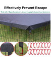 LAOZZ Dog Playpen Cover Sun/Rain Proof Top Cover,Provide Shade and Security for Indoor and Outdoor Dog Pen,Dog Pen Cover Fits All 24" Wide 8 Panels Pet Exercise Pen (Playpen Not Included!!!)