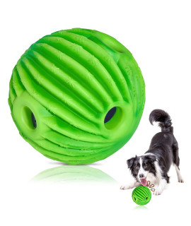 PAEYOOR Pet Dog Toy Interactive giggle Ball Dog Toy Wobble Funny Pet Ball chewing Play Touch Wag Training Supplies Safe green Herding Ball Squeaky gift for Large Medium Small Dogs (472in, cactus)