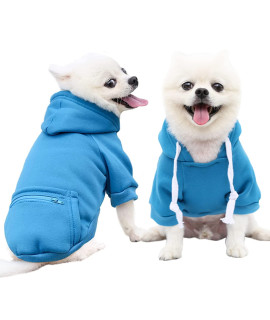 Dog Clothes For Small Dogs, Winter Dog Clothes For Small Dogs Fleece Puppy Hoodie For Puppies Havanese, Pekingese, Miniature Pinscher, Bichon Frise Small Dog Coat