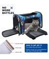 Cat Carrier Dog Carrier for Small Medium Cats Dogs, Airline Approved Pet Carrier, Portable Travel Carrier for Kitten Puppies, Cat Bag with Locking Safety Zippers