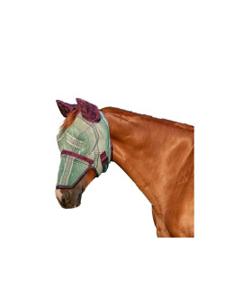 Kensington Signature Fly Mask w/Removable Nose, Soft Mesh Ears & Forelock Opening Size: XL-Lrg.Horse Color: 2019 - Imperial Jade