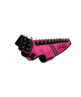 CoyoteVest SpikeVest Dog Harness Vest, Reflective Dog Accessories with Spikes to Shield Your Pet from Raptor and Animal Attacks, Velcro Tabs for Fast Wearing and Removal (Small, Pink)