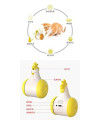 New Cat Teaser Toy Tumbler Sounding pet Electric Funny cat Funny Dog Rotating Toy cat Interactive Supplies can chew, bite, Kick