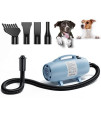 Burano Dog Dryer, 4.0HP Dryer Dog Hair Dryer, Variable Speed Adjustable Dog Blow Dryer, High Velocity Dog Dryer Blower with Adjustable Temperature, Dog Gromming Dryer Pro Powerful Pet Dryer
