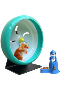 Hamster Wheel,Silent Hamster Wheel,Silent Spinner,Quiet Hamster Wheel,Super-Silent Hamster Exercise Wheel,Adjustable Stand Silent Spinner Hamster Wheel for Hamsters,gerbils,Mice,Small Pet 7in (Blue D)