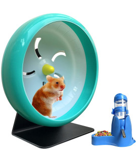 Hamster Wheel,Silent Hamster Wheel,Silent Spinner,Quiet Hamster Wheel,Super-Silent Hamster Exercise Wheel,Adjustable Stand Silent Spinner Hamster Wheel for Hamsters,gerbils,Mice,Small Pet 7in (Blue D)
