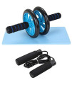 Ayaaa 5 in 1 Abdominal Wheel Kit, Push Up Bars, Jump Rope, Knee Mat for Home Workout Fitness Exercises Home Exercise